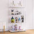 Yoluckea 3 Shelves Glass Display Cabinet by Yoluckea
