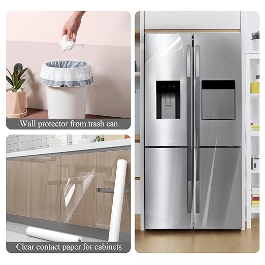 COSNIGHT Kitchen Backsplash Wall Protector Clear Kitchen Oil Proof Contact - Image 3