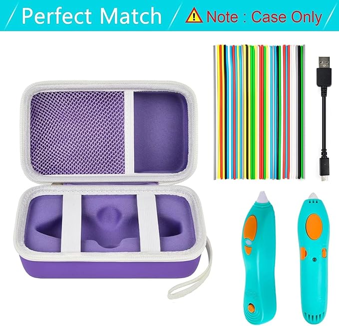 ANKHOH Organizer Case for 3Doodler Start+ Essentials 3D Pen for Kids, EVA - Image 3