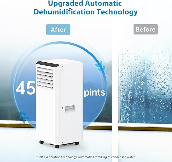GarveeHome Portable Air Conditioner, Energy Efficient 8000 BTU AC, Window Kit & - Image 5