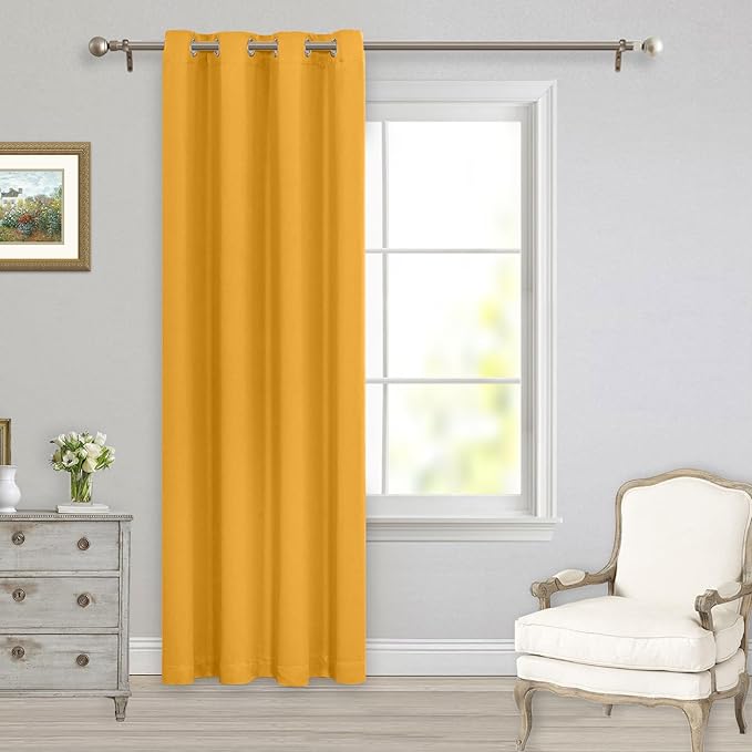 MYSKY HOME Yellow Blackout Curtains - Image 8