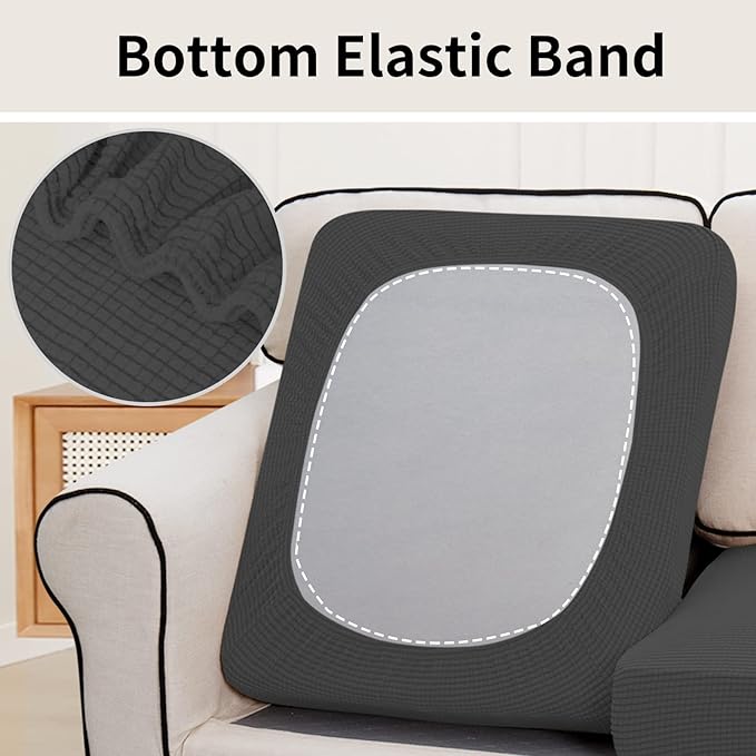 Easy-Going Stretch Individual Chair Couch Cushion Cover Sofa Cushion Furniture - Image 4
