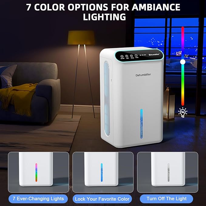 Dehumidifiers for Home, 86oz Water Tank, Dehumidifiers for Bedroom - Image 7