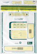 ControlTek SafeLok 12" x 16", 100 Bags, Tamper-Evident Deposit Bags, Cash by ControlTek