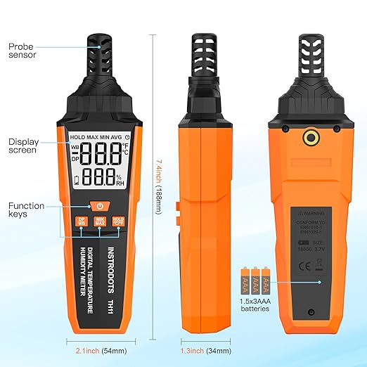 Temperature Humidity Meter, High Precision Digital Hygrometer - Image 7