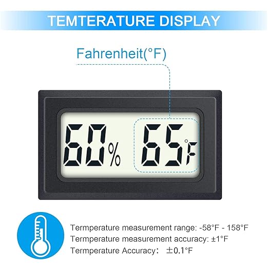 6 Pack Mini Indoor Temperature Humidity Meter Gauge Thermometer Hygrometer LCD - Image 3