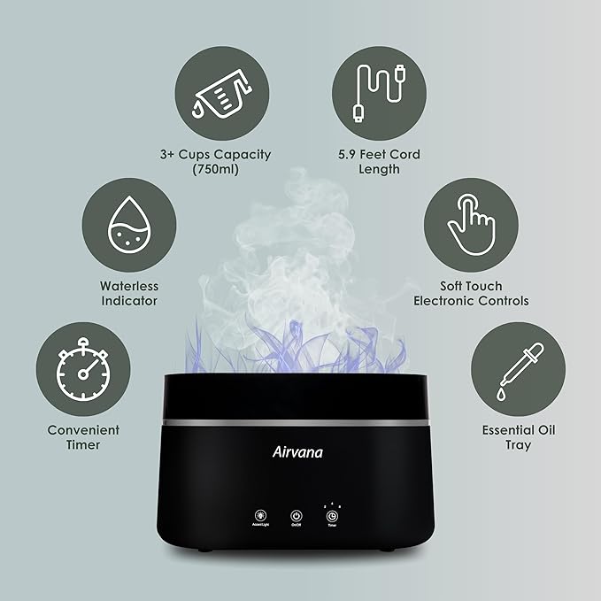AquaFlame Ultrasonic Humidifier - Image 3