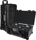 Camera Hard Case Dry Box With Foam & Stretchable Handle With Wheels | Gun Safe by Prothens