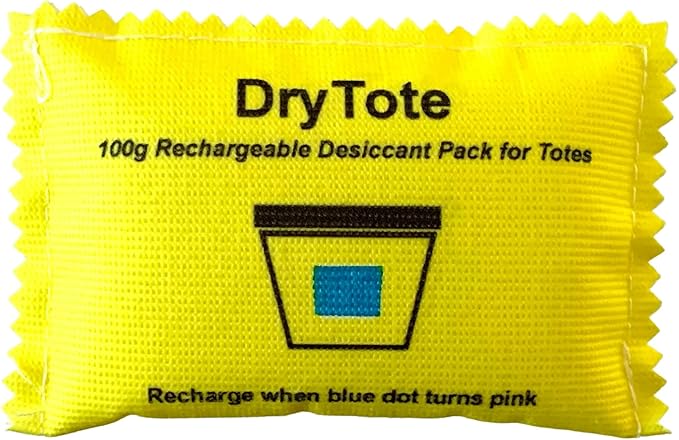 DryTote Rechargeable Desiccant Pack, Ultimate Moisture Absorption, Color Change by DryTote