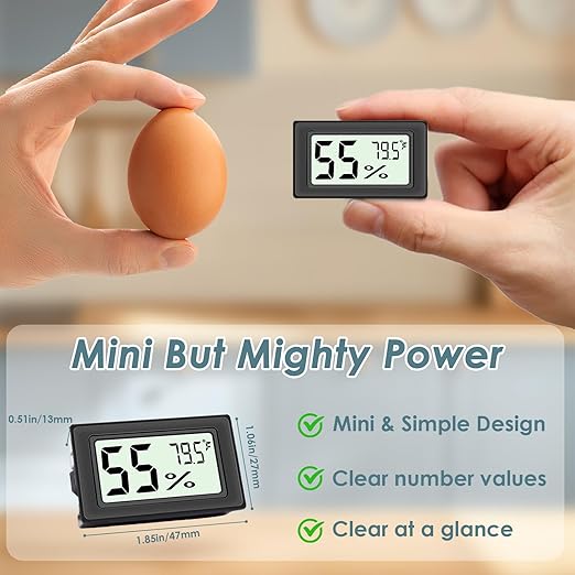 12-Pack Mini Hygrometer Indoor Humidity Meter, Highly Accurate Digital - Image 5