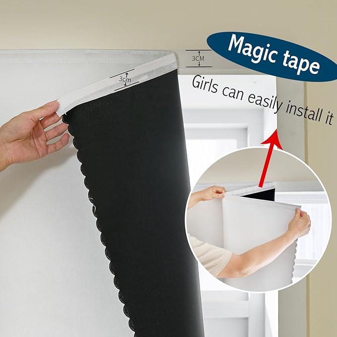 Magic Tape Stick on Portable Curtains - Image 7
