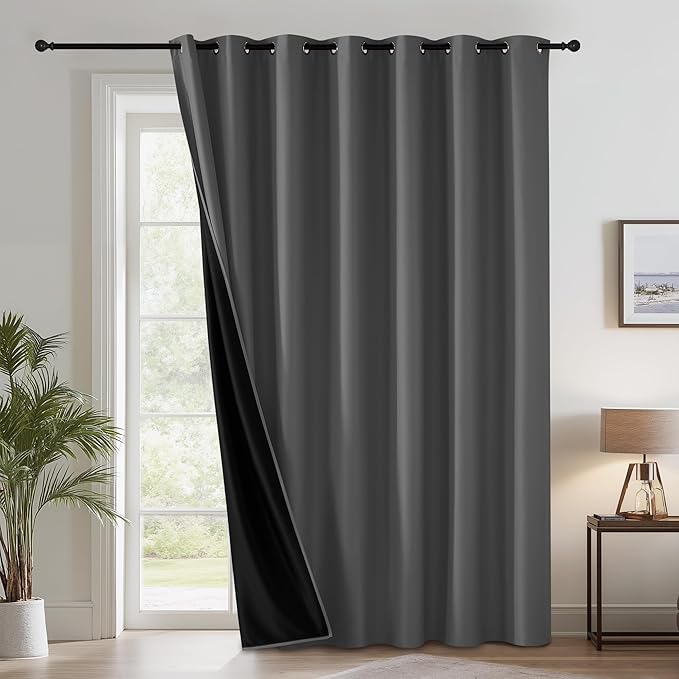 RYB HOME Extra Long 100% Blackout Room Divider Curtains by RYBHOME