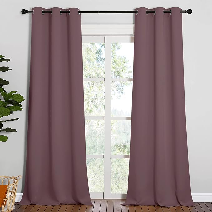 NICETOWN Patio Glass Door Blackout Curtains by NICETOWN