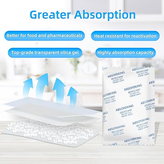 Moisture Absorbers – 20 Gram 70 Packs Silica Gel Packets - Image 2