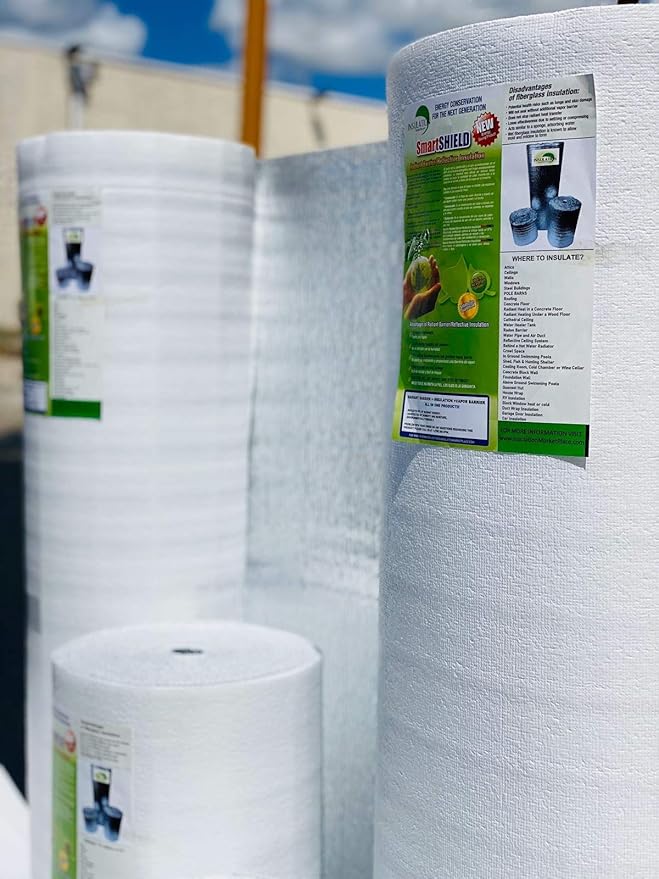 SmartSHIELD -3mm 48"x50ft Reflective Insulation roll, Foam Core Radiant Barrier - Image 2