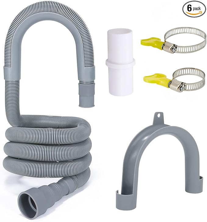 PinkCross Universal Washing Machine Drain Hose Extension, Flexible Washer & by Unknown