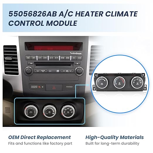 55056826AB A/C Heater Climate Control Module, Compatible - Image 5