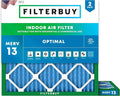 Filterbuy 19x19x1 Air Filter MERV 13 Optimal Smoke & Allergy Defense, by Filterbuy