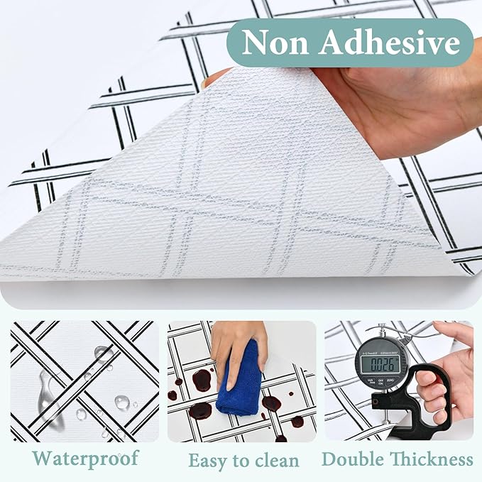 Drawer and Shelf Liner for Kitchen Cabinet: 17 in X 30 Ft Non Slip Waterproof - Image 5