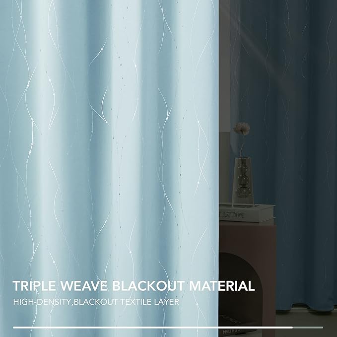 Deconovo Blackout Curtains, Thermal Insulated Soundproof Grommet Drapes - Image 9