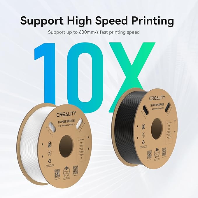 Creality Hyper PLA Filament 1.75mm, 30-600mm/s High Speed 3D Printer Filament - Image 4