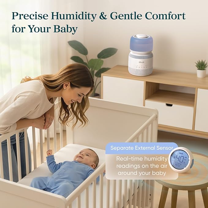 LEVOIT Evaporative Humidifiers for Bedroom Baby, Dual Air and Water Filters - Image 2