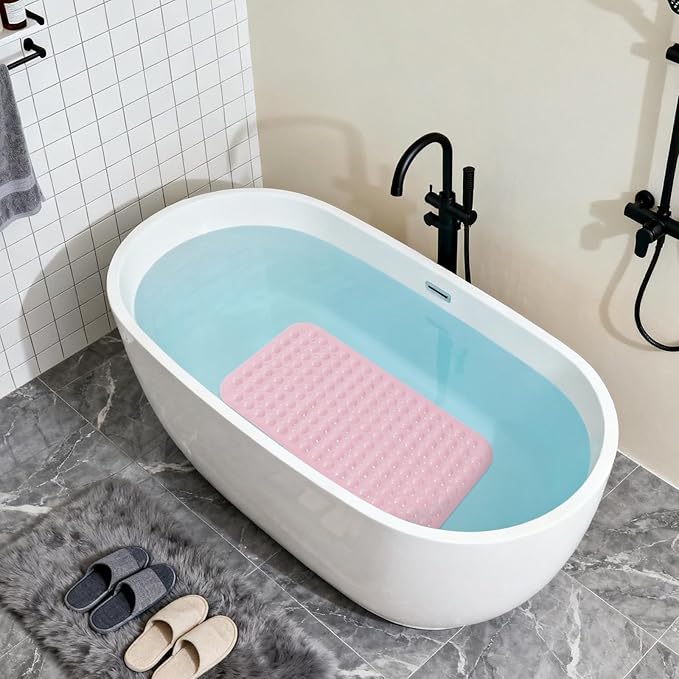 Anti-Slip Bathtub Shower mat, 27.5×14.5（Approximately 70×37cm） inch Soft - Image 5