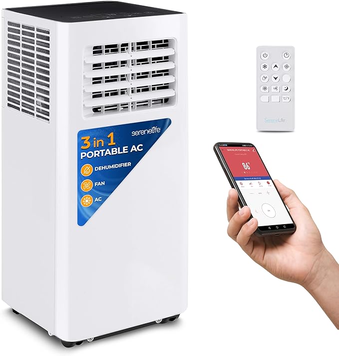 SereneLife Small Air Conditioner Portable 8, 000 BTU by SereneLife