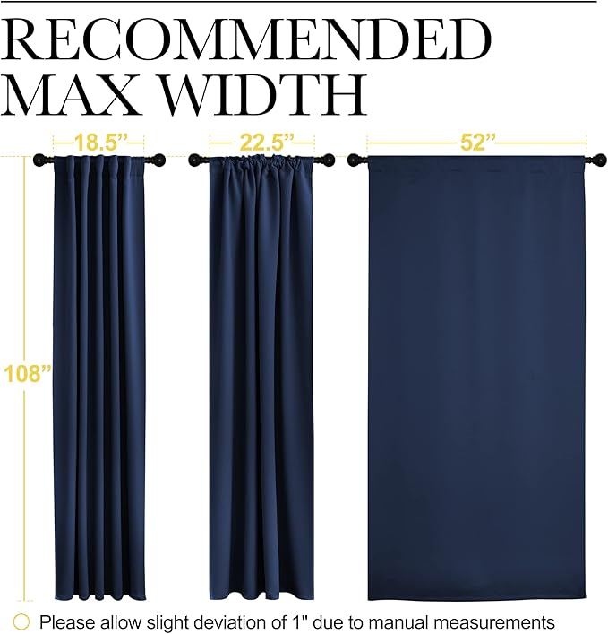 NICETOWN Window Treatment Blackout Curtains - Image 7