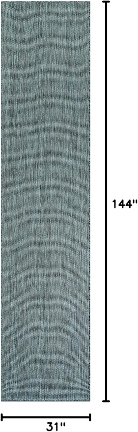 Unique Loom Outdoor Solid Collection Area Rug - Image 2