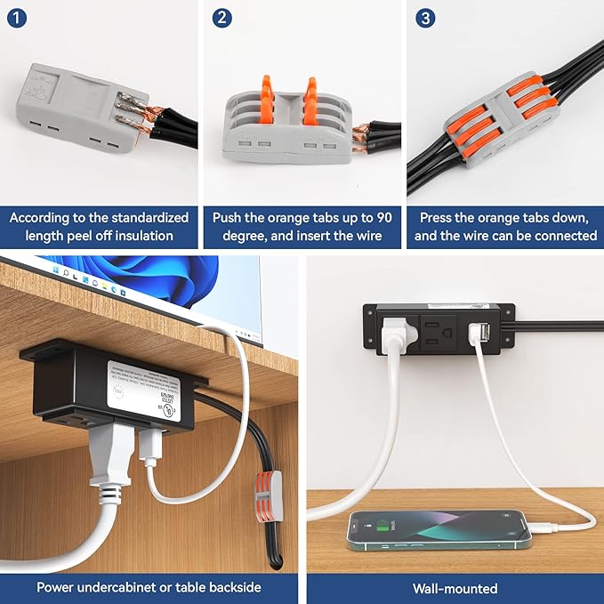 Gun Safe Accessory Electrical Power Outlet Kit, Hidden Outlet Gun Cabinet - Image 4