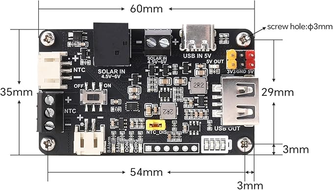 Solar Power Management Module for 5V Solar Panel & 3.7V Lithium Ba-ttery - Image 5
