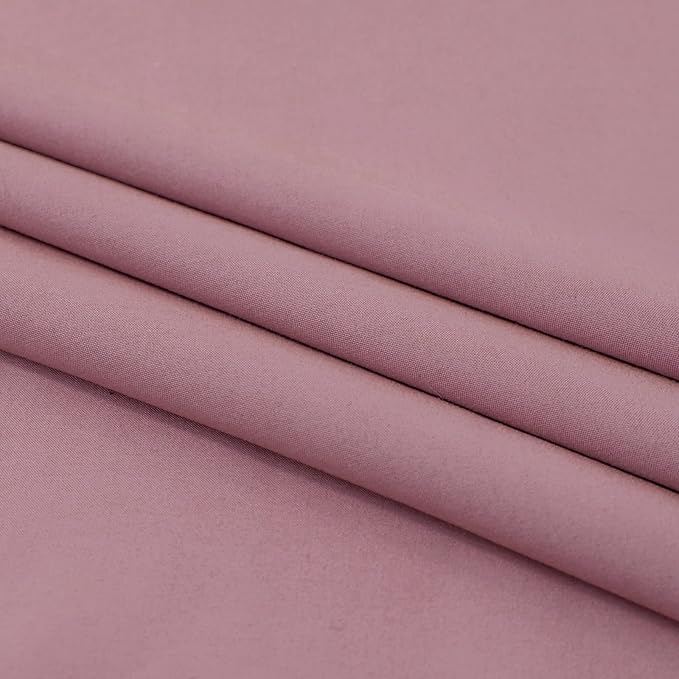 L.Z.E Light Filtering Curtains 72 Inch Length 2 Panels Set Lilac Pink Privacy - Image 8
