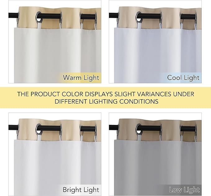 NICETOWN 100% Blackout Curtain Liners - Image 5