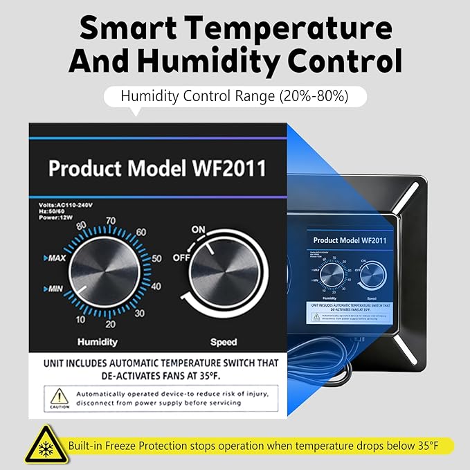 220 CFM Crawlspace Vent Fan, - Image 3
