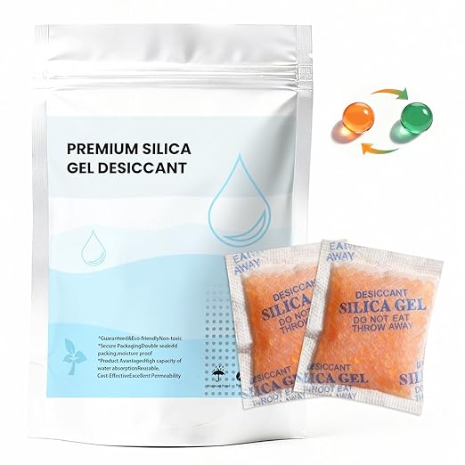 Vrurc Color-Indicating Silica Gel Desiccant Packets – 5 Gram Food-Grade Premium by Unknown