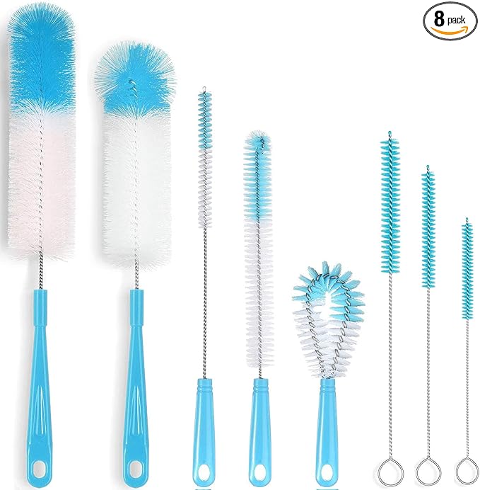 ALINK 8-Pack Bottle Cleaning Brush Set by ALINK
