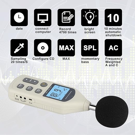 Decibel Meter, Professional Sound Level Meter - Image 4