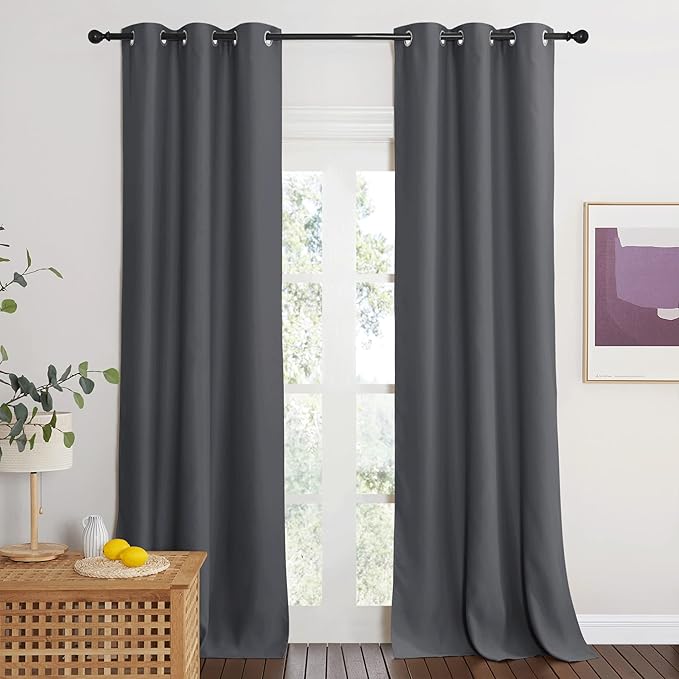 NICETOWN Blackout Doorway Curtains Privacy, Grommet Closet Curtain - Image 3