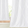 NICETOWN White Curtains Panels for Bedroom 2 Panles Set, 52 inch x 84 inch by NICETOWN