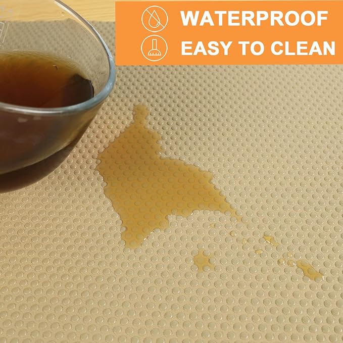 FLPMIX Shelf Liners for Kitchen Cabinets: Waterproof Non-Adhesive Drawer Liner - Image 5