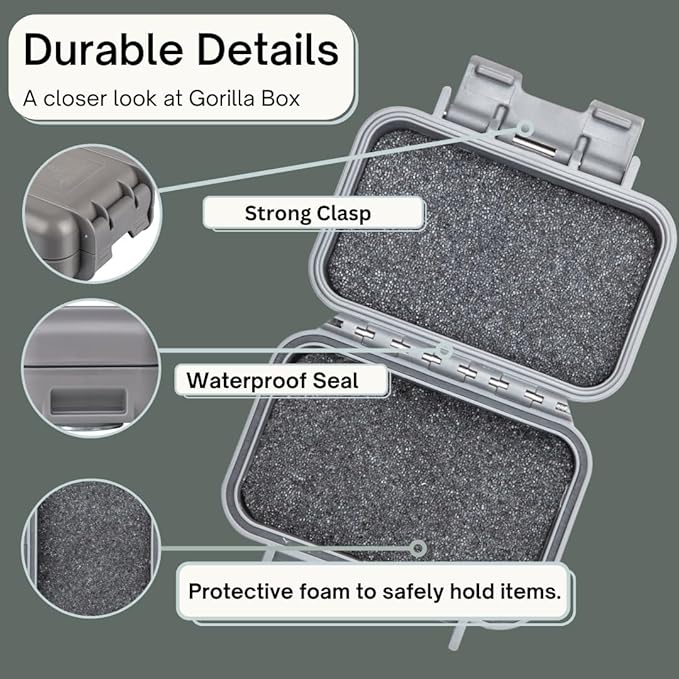 Hide a Key Outside with our Grey Magnetic Box, Our Waterproof Air-Tight - Image 2