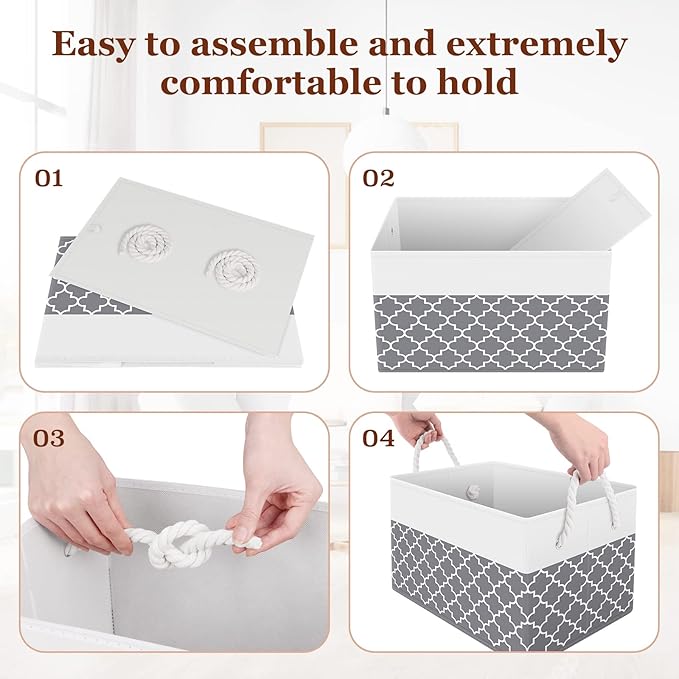 Storage Bin, Collapsible Storage Basket - Image 4