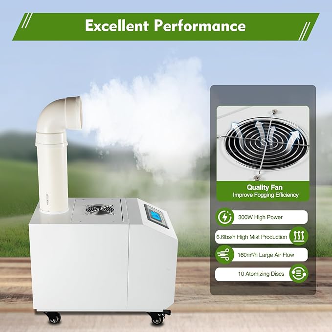 Commercial Industrial Agricultural Ultrasonic Humidifier 300W Fog Cool Maker - Image 2