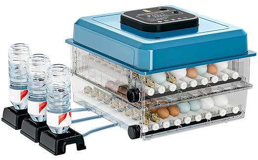 Incubators for Hatching Eggs, 136 Eggs Incubator Digital Poultry Hatcher by Vevitts