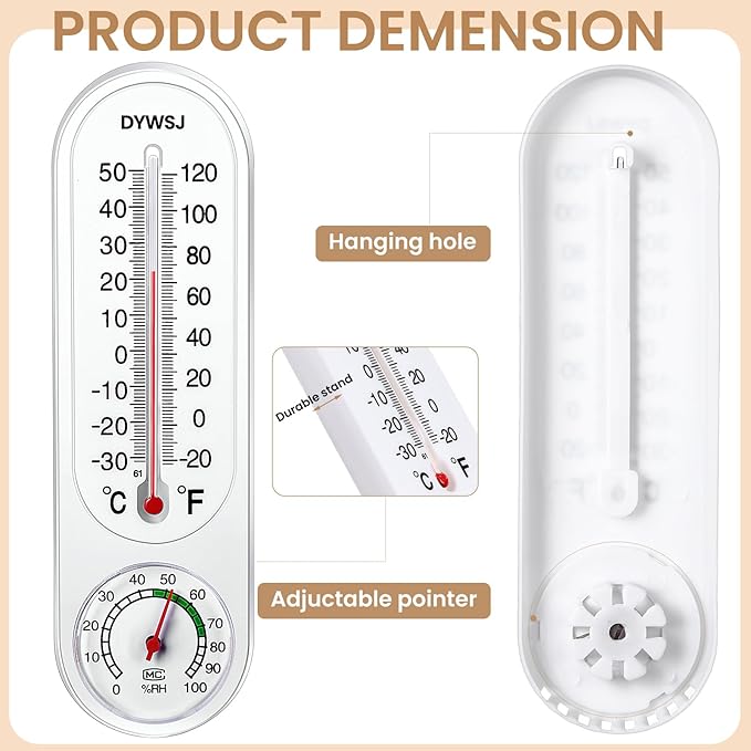 15 Pcs Indoor Outdoor Thermometer Hygrometer - Image 2