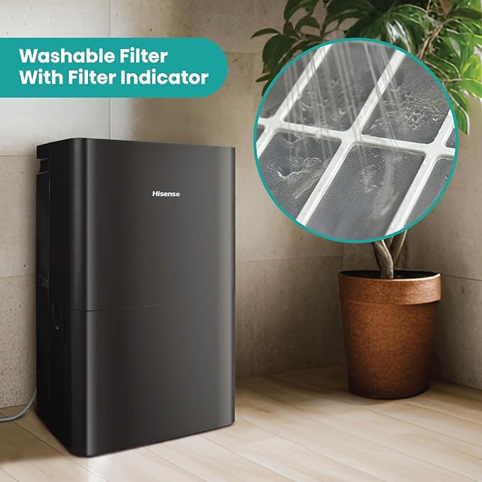 Hisense Energy Star 50-Pint Portable Dehumidifier - Image 8