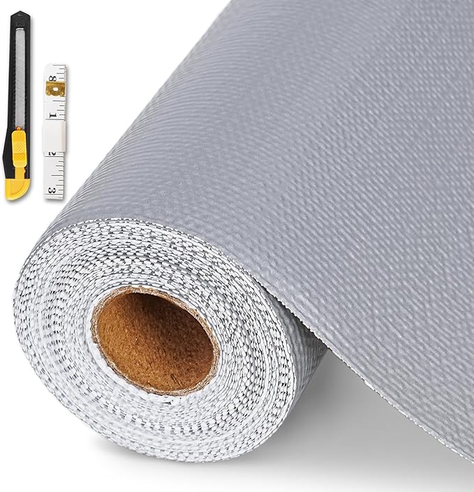 Drawer and Shelf Liner for Kitchen Cabinet, Non-Adhesive Cabinet Liner 18in x by GTJ