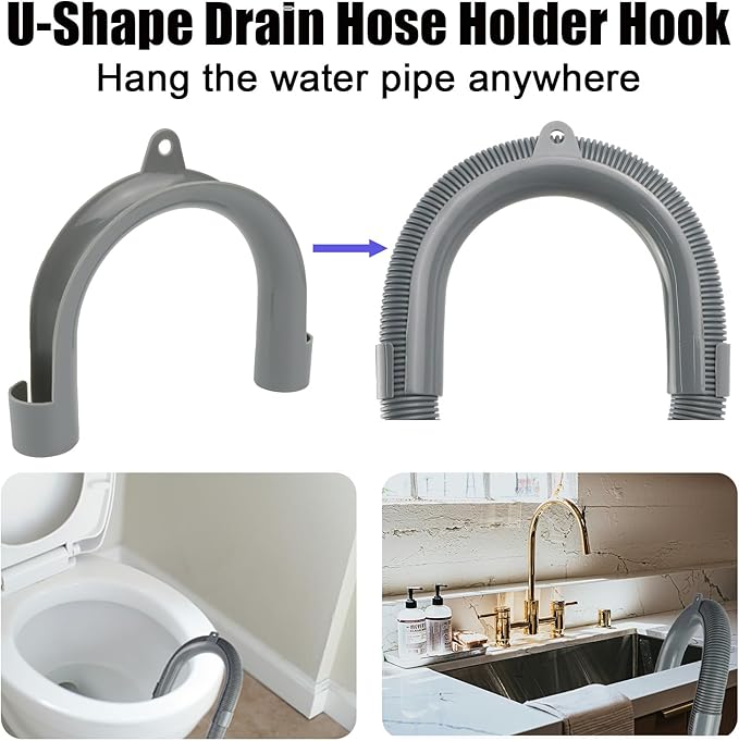 3.2 FT Universal Washing Machine Drain Hose, Drain Hose Extension Kit - Image 5