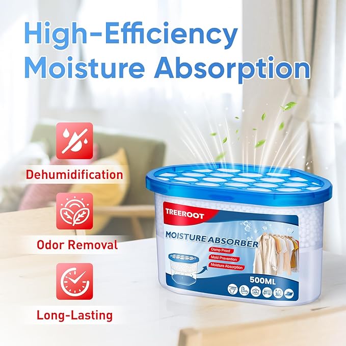 16 Pack Moisture Absorbers, 10.6 OZ Humidity Absorber Bucket, Moisture Absorbers - Image 3
